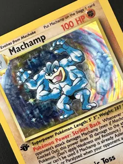 Machamp 8/102 Holo Rare 1st Edition Base Set Pokemon 1999 LP Raw WOTC - Image 4