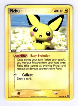 Pichu Emerald #59 (2005) Common NM Pokemon - Image 1
