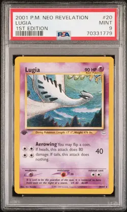 POKEMON 2001 1ST EDITION LUGIA NEO REVELATION PSA 9 - Image 3