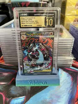 Pokemon Mega Charizard X ex 023 Black Star Promo UPC - CGC 10 PRISTINE - Image 1
