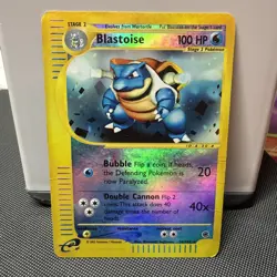 Pokemon TCG Expedition Blastoise Reverse Holo 36/165 Vintage - Image 1