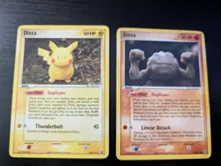 Ditto Pikachu 39/113 NM/LP & Ditto Geodude 62/113 LP/MP Lot Pokemon TCG - Image 1
