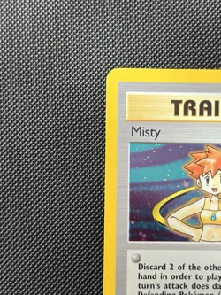 Pokemon TCG Misty Trainer Holo Rare Gym Heroes 18/132 Unlimited Vintage WOTC MP - Image 2