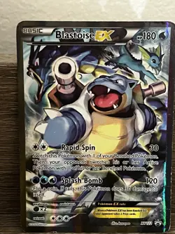 Pokemon Blastoise EX XY122 Black Star Promo Full Art Holo - Image 1