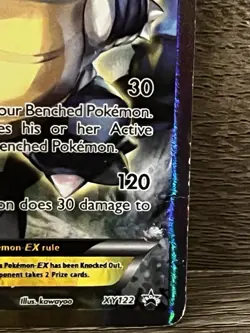 Pokemon Blastoise EX XY122 Black Star Promo Full Art Holo - Image 4