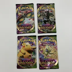 Pokemon VIVID VOLTAGE Sealed Booster Packs x4 Complete Art Set - Image 1