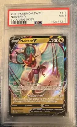 NOIVERN V #117 PSA 9 • 2021 POKEMON SWORD & SHIELD EVOLVING SKIES - Image 1