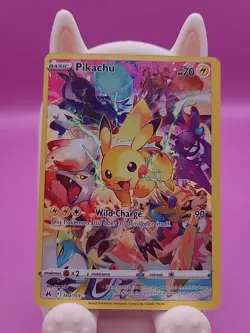 Pokemon Pikachu Secret Rare Full Art Holo 160/159 Crown Zenith - Image 2