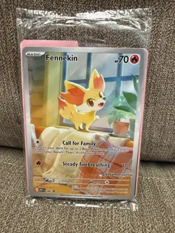 Pokemon TCG - Fennekin 080 Pokemon Center Stamped Promo Chaos Rising SEALED - Image 1
