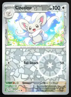 Pokemon TCG - Cinccino Reverse Holo Uncommon SV09: Journey Together 126/159 NM - Image 1
