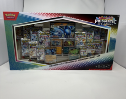 Pokemon Prismatic Evolutions Lucario & Tyranitar Ex Premium Collection (DENTED) - Image 1