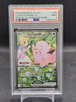 2025 POKEMON JTG EN-JOURNEY TOGETHER #184 LILLIE'S CLEFAIRY EX PSA 9 - Image 1