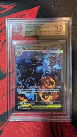 Pokemon Mega Charizard X Ex #125 SIR Phantasmal Flames BGS 9.5 GEM MINT - Image 1