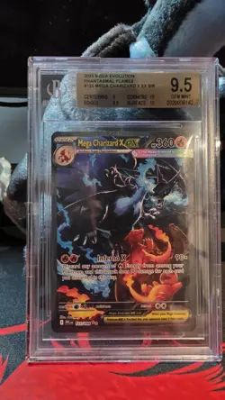 Pokemon Mega Charizard X Ex #125 SIR Phantasmal Flames BGS 9.5 GEM MINT - Image 4