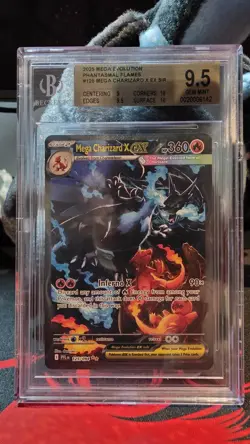 Pokemon Mega Charizard X Ex #125 SIR Phantasmal Flames BGS 9.5 GEM MINT - Image 5