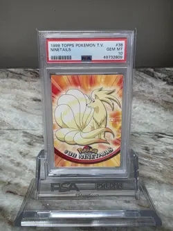 1999 TOPPS POKEMON TV 38 NINETAILS PSA 10 - Gem Mint! BLACK LABEL - Image 1