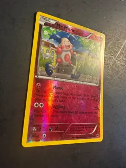 2016 Pokemon Fates collide Mr Mime 67 /124 REVERSE Holo foil Holographic rare - Image 2