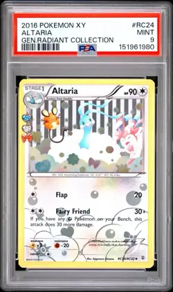 2016 POKEMON XY GENERATIONS RADIANT COLLECTION #RC24 ALTARIA PSA 9 - Image 1