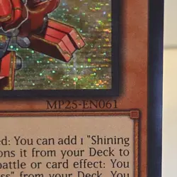 Konami Yu-Gi-Oh! TCG Gadget Trio MP25-EN061 1st Ed Prismatic Secret Foil - Image 4