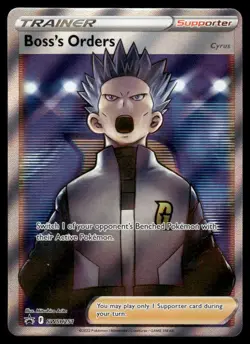 Pokemon Cards Boss's Orders (Full Art) SWSH251 Sword & Shield Promo Holo NM - Image 1