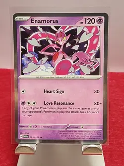 Enamorus 093/167 TWM: Twilight Masquerade, NM Holo Rare Pokemon card TCG CUTE EN - Image 1