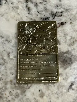 Charizard Burger King Gold Plated 23K Gold Metal Pokemon Card - Image 2