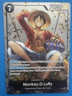 Monkey.D.Luffy (Tin Pack Set Vol. 2) P-075 One Piece Promotion Cards Foil NM - Image 1