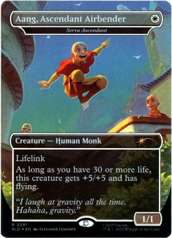 Aang, Ascendant Airbender (Rainbow Foil) 2291 Secret Lair Avatar: The Last NM/M - Image 1