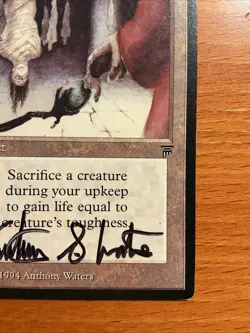 Artist Signed Life Chisel Legends Anthony S. Waters MTG Magic The Gathering - Image 5