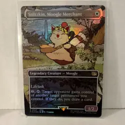 Stiltzkin, Moogle Merchant (Borderless) #327 (Foil) NM Final Fantasy Magic MTG - Image 1