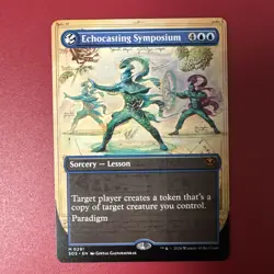 Echocasting Symposium, Borderless Art, Secrets of Strixhaven, Magic MTG NM - Image 1
