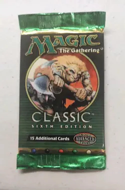 Magic the Gathering 6th ed Booster pack WOTC MTG Factory-Sealed NEW - Image 1