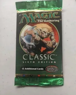 Magic the Gathering 6th ed Booster pack WOTC MTG Factory-Sealed NEW - Image 3