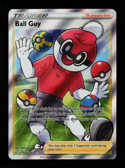 Ball Guy 065/072 Ultra Rare Shining Fates Pokemon Cards - Image 1