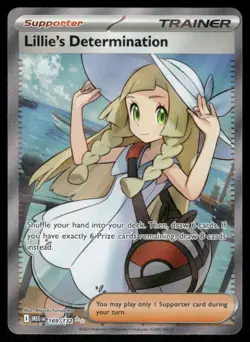 Pokemon Cards Lillie's Determination 169/132 Mega Evolution Ultra Rare NM - Image 1