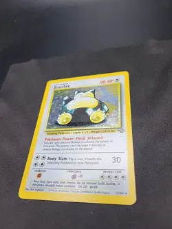 Snorlax Pokemon Holo Rare 11/64 Jungle Unlimited 1999 WOTC Card MP/HP - Image 3