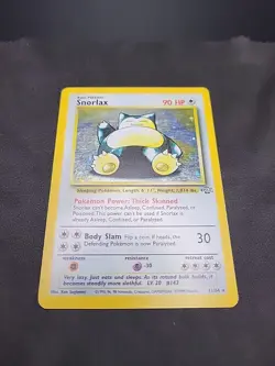 Snorlax Pokemon Holo Rare 11/64 Jungle Unlimited 1999 WOTC Card MP/HP - Image 5