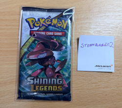 Pokemon Shining Legends Booster Pack (SHINY GENESECT) - Sealed & Sleeved - Image 1