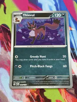 Pokemon Mega Evolution #90/132 Thievul Reverse Holo - Image 1