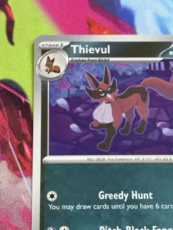 Pokemon Mega Evolution #90/132 Thievul Reverse Holo - Image 2