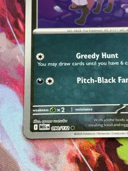 Pokemon Mega Evolution #90/132 Thievul Reverse Holo - Image 4