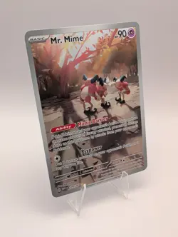 Mr. Mime - 179/165 Illustration Rare Holo English 151 Pokemon Card NM - Image 1