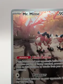 Mr. Mime - 179/165 Illustration Rare Holo English 151 Pokemon Card NM - Image 5