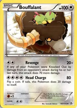 Bouffalant 107/113 Legendary Treasures Pokemon Card TCG - Image 1