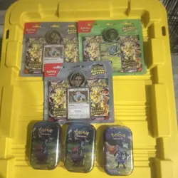 Pokemon TCG Ascended Heroes Sealed Blister Lot and tins - Image 1