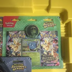 Pokemon TCG Ascended Heroes Sealed Blister Lot and tins - Image 2