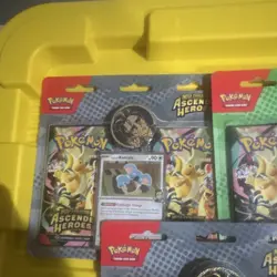 Pokemon TCG Ascended Heroes Sealed Blister Lot and tins - Image 3