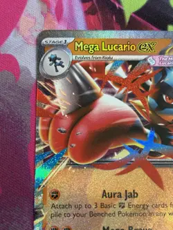 Pokemon Mega Evolution #77/132 Mega Lucario ex Double Rare Holo - Image 2