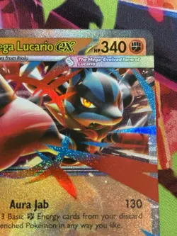 Pokemon Mega Evolution #77/132 Mega Lucario ex Double Rare Holo - Image 3