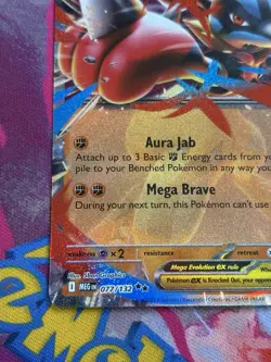 Pokemon Mega Evolution #77/132 Mega Lucario ex Double Rare Holo - Image 4